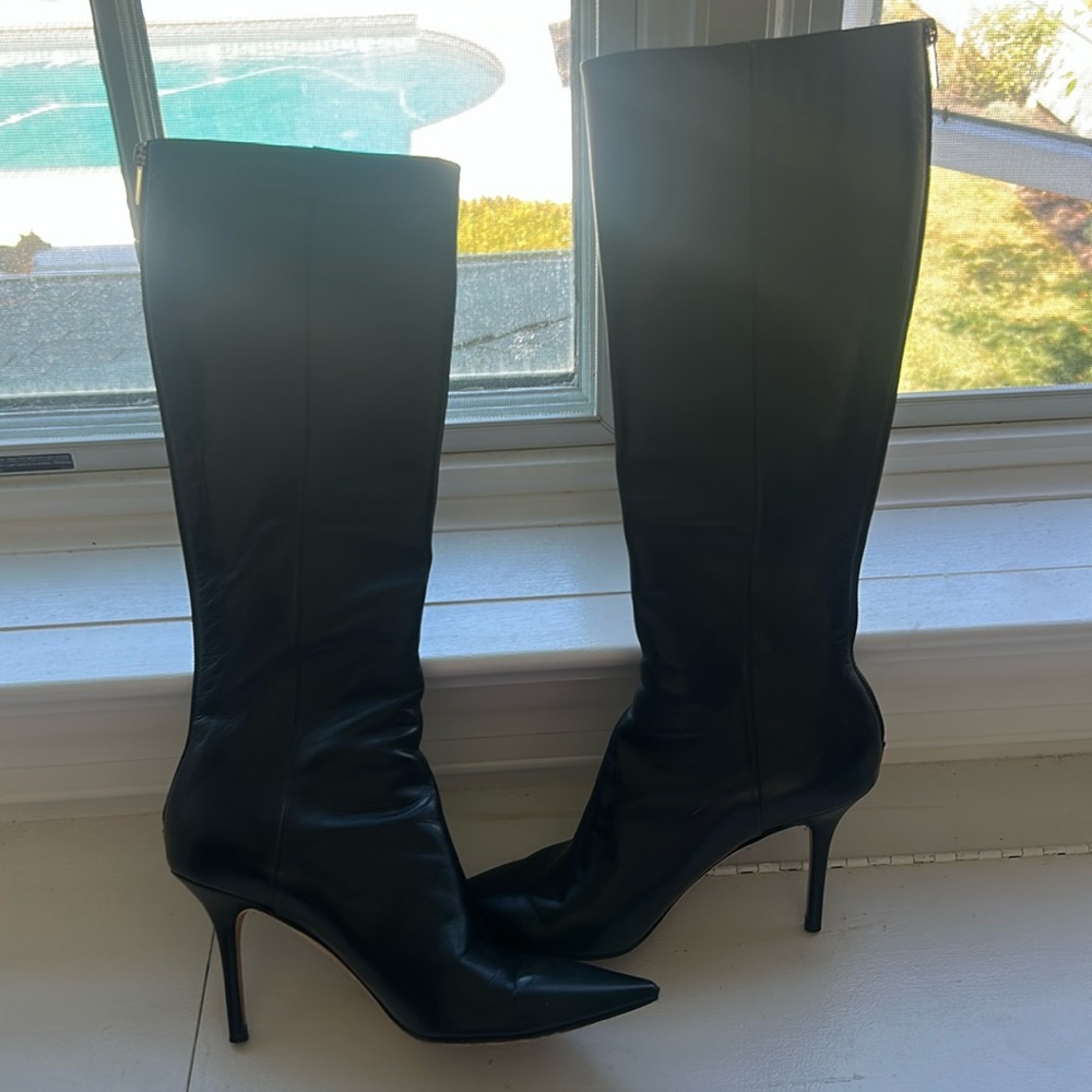 Jimmy Choo black dress boots